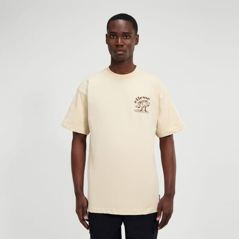 Ellesse tshirt for man אלס חולצה טישרט אוברסייז בצבע בז' לגבר